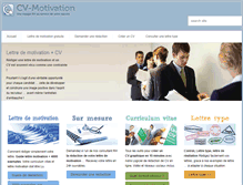 Tablet Screenshot of cv-motivation.com